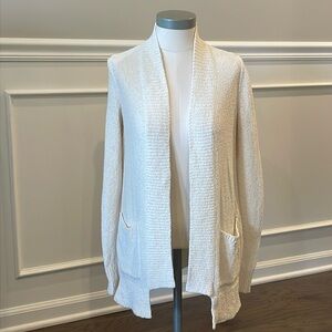 LOFT Off White Open Cardigan - Size XS